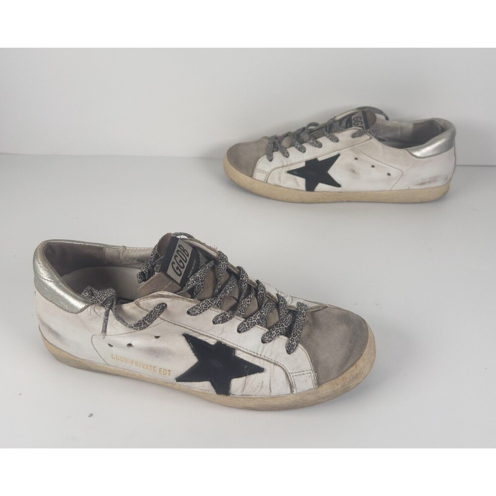 Golden Goose White & Gray Superstar Private EDT Women's Sneaker EU 39 US 9
